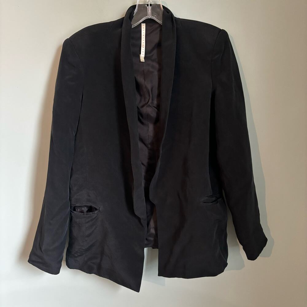Truth and Pride Silk Black Blazer Jacker